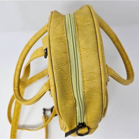 Faux‎ Yellow Leather Mini Rainbow backpack - Picture 8 of 11